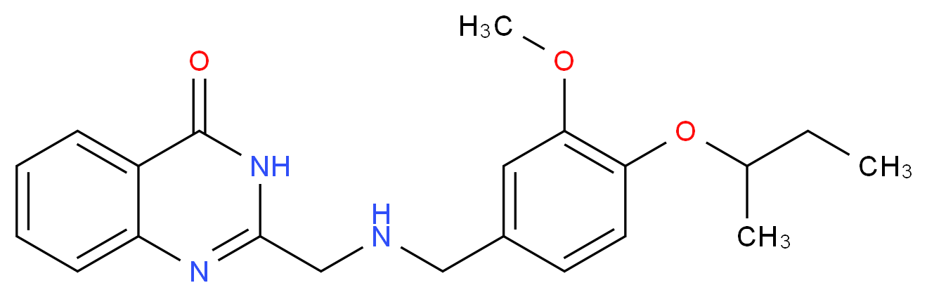 2-{[(4-sec-butoxy-3-methoxybenzyl)amino]methyl}quinazolin-4(3H)-one_分子结构_CAS_)
