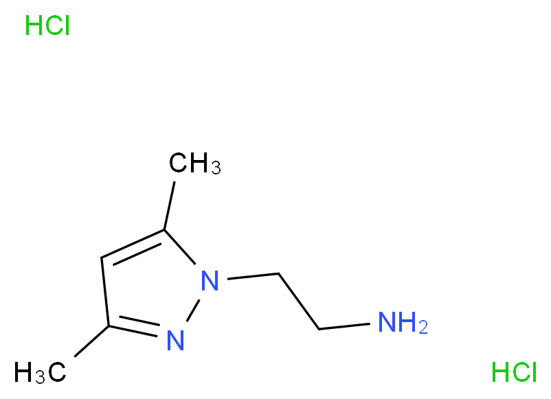 [2-(3,5-Dimethyl-1H-pyrazol-1-yl)ethyl]amine dihydrochloride_分子结构_CAS_)