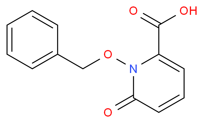 1-(benzyloxy)-6-oxo-1,6-dihydropyridine-2-carboxylic acid_分子结构_CAS_210366-15-7