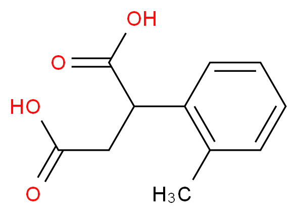 2-(2-methylphenyl)butanedioic acid_分子结构_CAS_91143-76-9