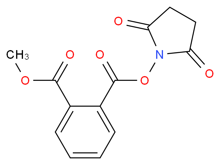 1-(2,5-dioxopyrrolidin-1-yl) 2-methyl benzene-1,2-dicarboxylate_分子结构_CAS_438470-19-0