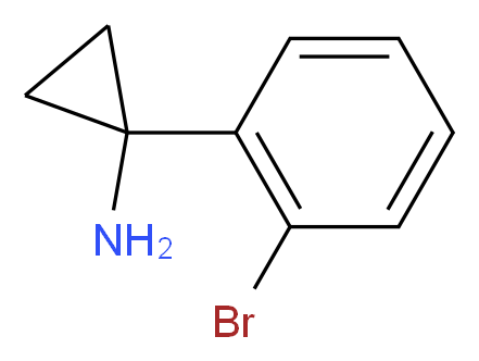 1-(2-Bromophenyl)cyclopropanamine_分子结构_CAS_604799-96-4)