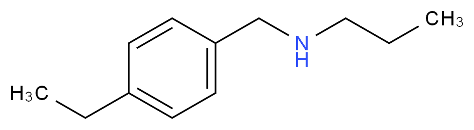 [(4-ethylphenyl)methyl](propyl)amine_分子结构_CAS_869941-99-1