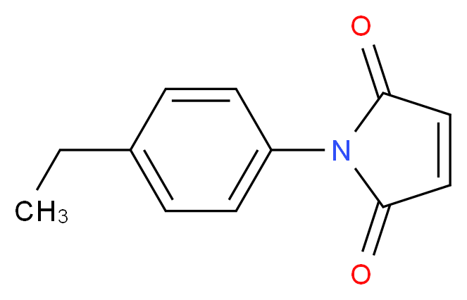 1-(4-ethylphenyl)-2,5-dihydro-1H-pyrrole-2,5-dione_分子结构_CAS_76620-00-3