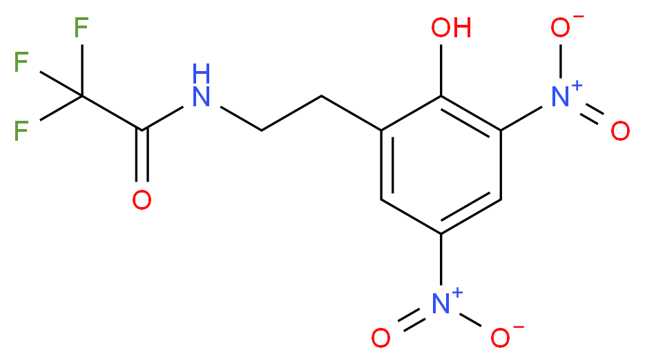 2,2,2-Trifluoro-N-(2-hydroxy-3,5-dinitrophenethyl) acetamide_分子结构_CAS_)