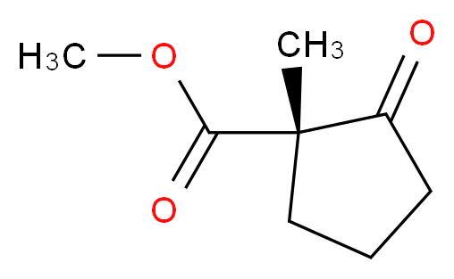 (R)-Methyl 1-methyl-2-oxocyclopentanecarboxylate_分子结构_CAS_162489-18-1)