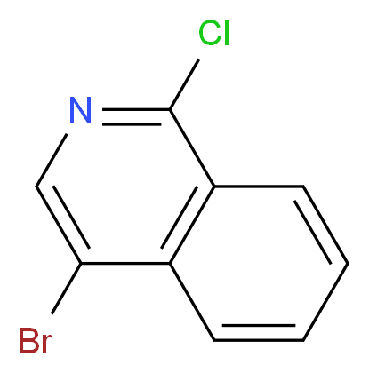 4-Bromo-1-chloroisoquinoline_分子结构_CAS_)
