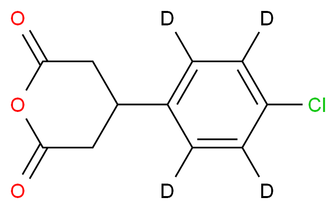 3-(4-Chlorophenyl)glutaric-d4 Anhydride_分子结构_CAS_1189700-43-3)