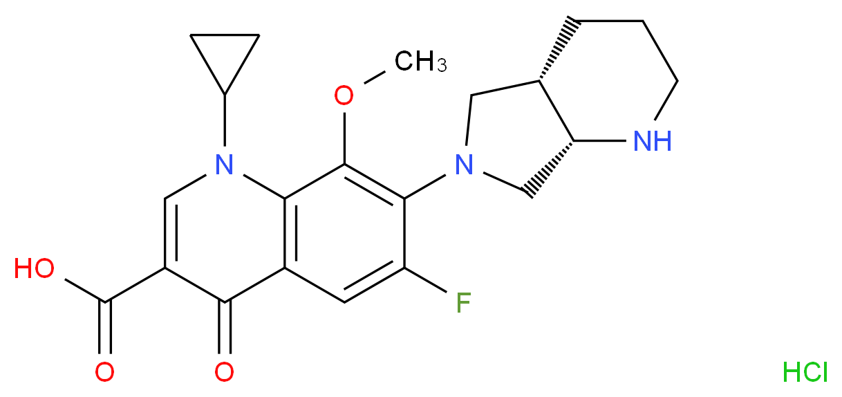 Moxifloxacin hydrochloride_分子结构_CAS_186826-86-8)