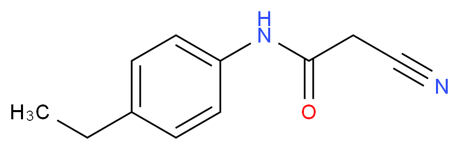 2-Cyano-N-(4-ethyl-phenyl)-acetamide_分子结构_CAS_)