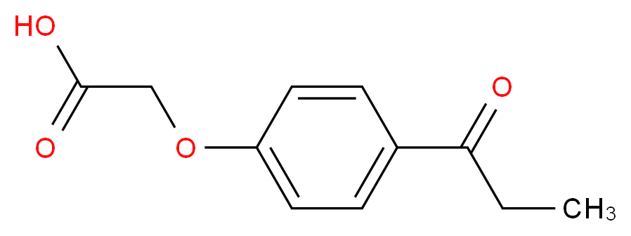 2-(4-propanoylphenoxy)acetic acid_分子结构_CAS_6501-31-1