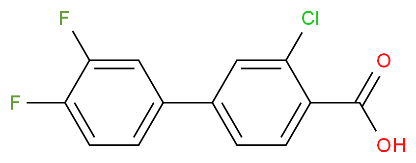 3-Chloro-3',4'-difluoro-[1,1'-biphenyl]-4-carboxylic acid_分子结构_CAS_1261956-79-9)