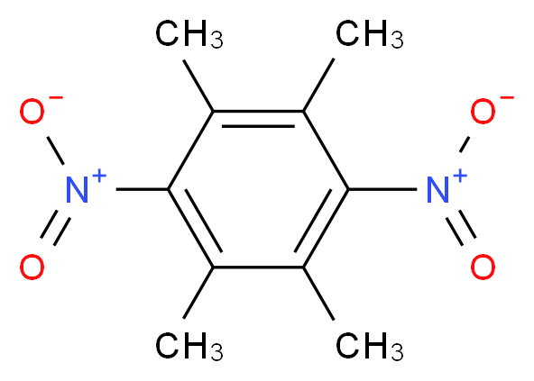 1,2,4,5-tetramethyl-3,6-dinitrobenzene_分子结构_CAS_5465-13-4