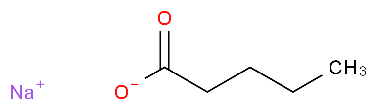 sodium pentanoate_分子结构_CAS_6106-41-8