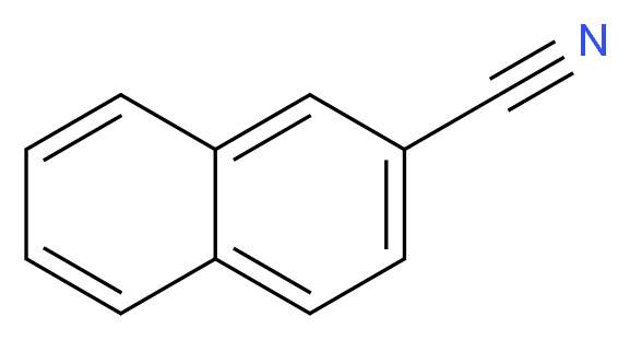 2-Naphthalenecarbonitrile_分子结构_CAS_613-46-7)