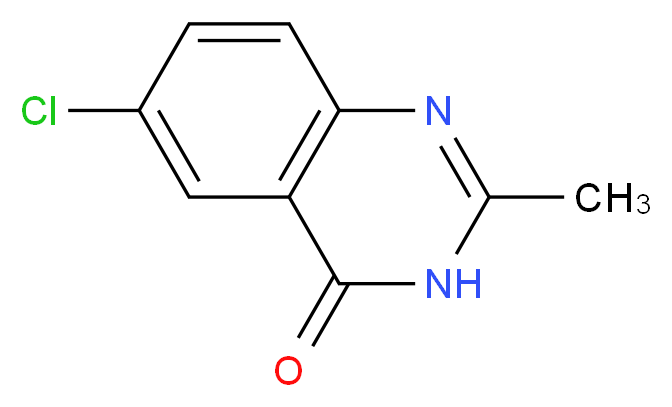 6-chloro-2-methyl-3,4-dihydroquinazolin-4-one_分子结构_CAS_7142-09-8