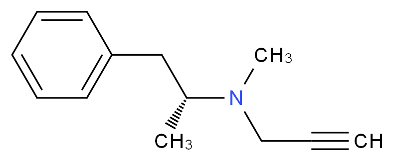 methyl[(2R)-1-phenylpropan-2-yl](prop-2-yn-1-yl)amine_分子结构_CAS_14611-51-9