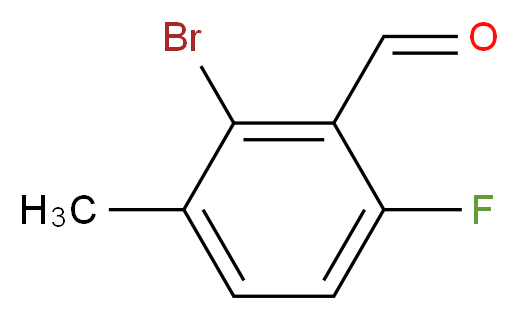 2-bromo-6-fluoro-3-methylbenzaldehyde_分子结构_CAS_154650-16-5