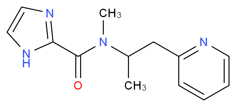 N-methyl-N-(1-methyl-2-pyridin-2-ylethyl)-1H-imidazole-2-carboxamide_分子结构_CAS_)