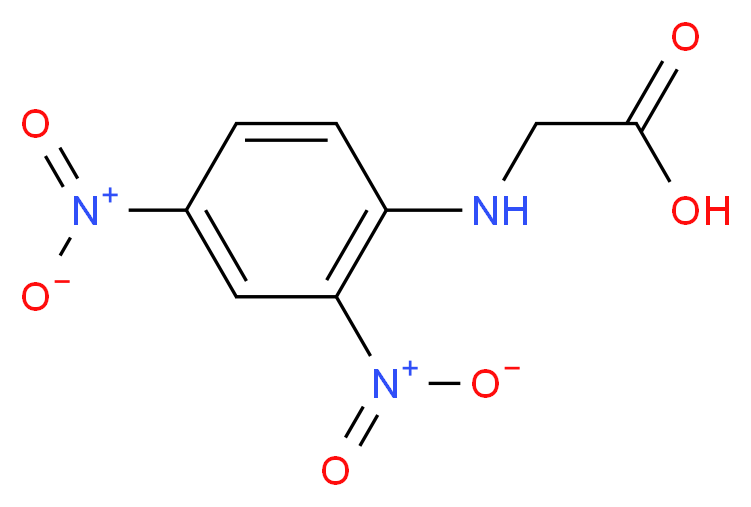 2-[(2,4-dinitrophenyl)amino]acetic acid_分子结构_CAS_1084-76-0