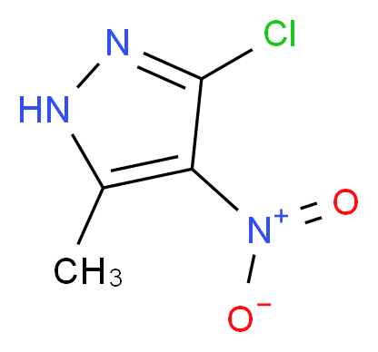 5-Chloro-3-methyl-4-nitro-1H-pyrazole_分子结构_CAS_6814-58-0)