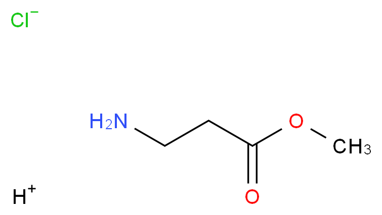hydrogen methyl 3-aminopropanoate chloride_分子结构_CAS_3196-73-4