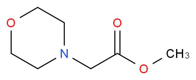 4-吗啉基乙酸甲酯_分子结构_CAS_35855-10-8)