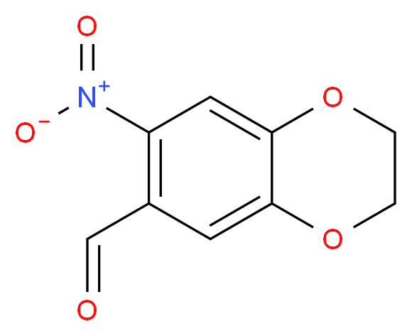 7-nitro-2,3-dihydro-1,4-benzodioxine-6-carbaldehyde_分子结构_CAS_55149-81-0)