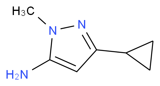 3-cyclopropyl-1-methyl-1H-pyrazol-5-amine_分子结构_CAS_118430-74-3)