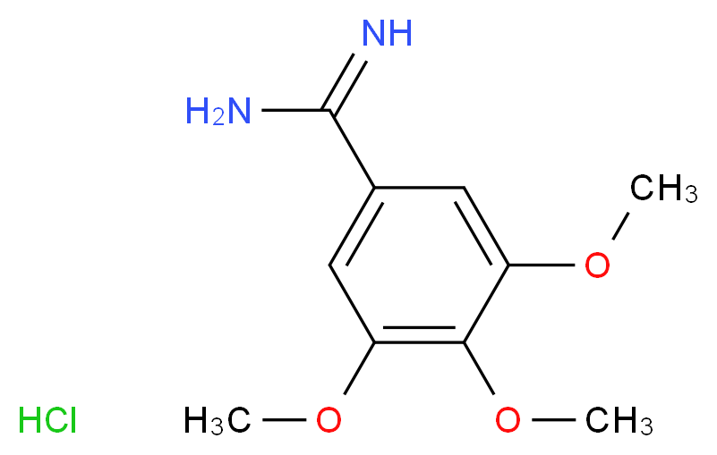 3,4,5-trimethoxybenzene-1-carboximidamide hydrochloride_分子结构_CAS_4156-59-6