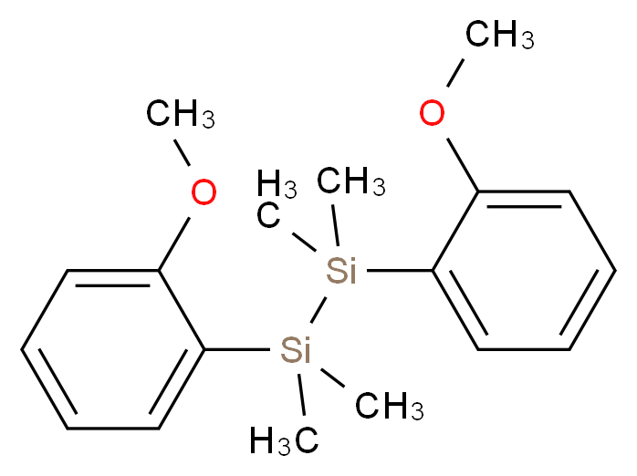 1,2-bis(2-methoxyphenyl)-1,1,2,2-tetramethyldisilane_分子结构_CAS_332343-84-7