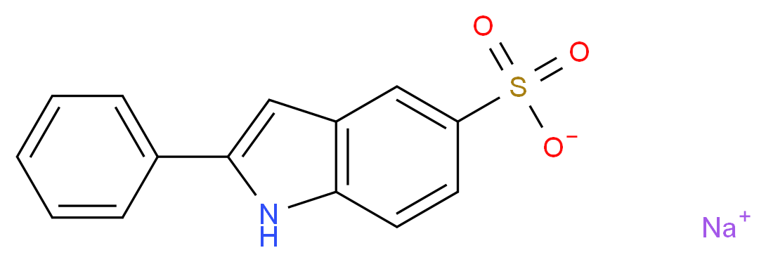 Sodium 2-phenyl-1H-indole-5-sulfonate_分子结构_CAS_119205-39-9)