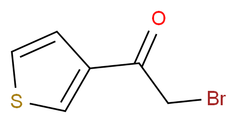 3-(Bromoacetyl)thiophene_分子结构_CAS_1468-82-2)