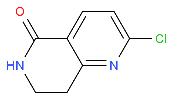 2-CHLORO-7,8-DIHYDRO-1,6-NAPHTHYRIDIN-5(6H)-ONE_分子结构_CAS_1226898-93-6)