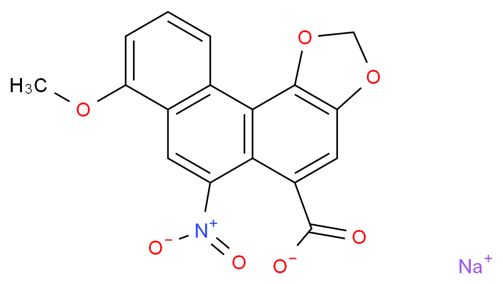 Aristolochic acid I sodium salt_分子结构_CAS_10190-99-5)