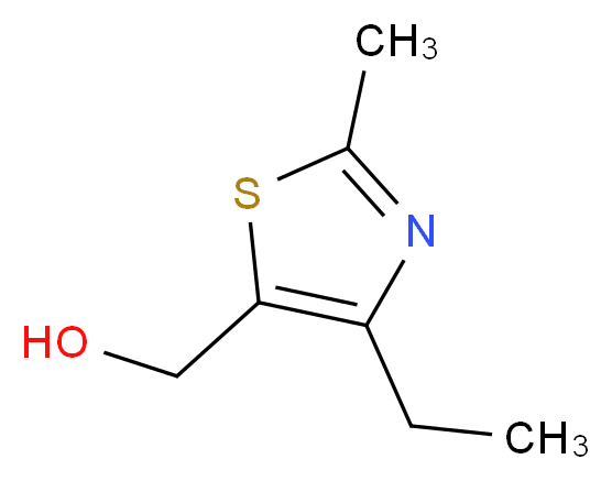 (4-ethyl-2-methyl-1,3-thiazol-5-yl)methanol_分子结构_CAS_1123169-48-1