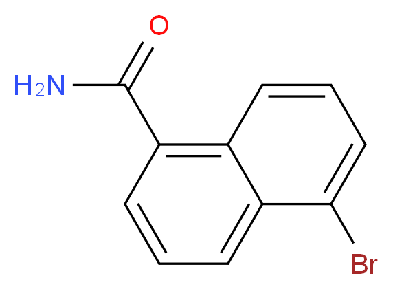 5-bromonaphthalene-1-carboxamide_分子结构_CAS_22531-59-5