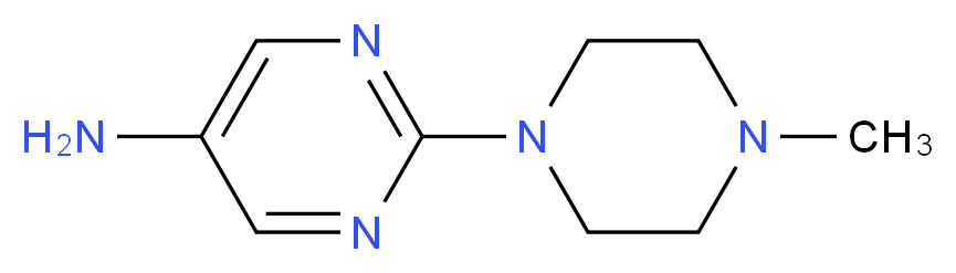 2-(4-methylpiperazin-1-yl)pyrimidin-5-amine_分子结构_CAS_943757-74-2