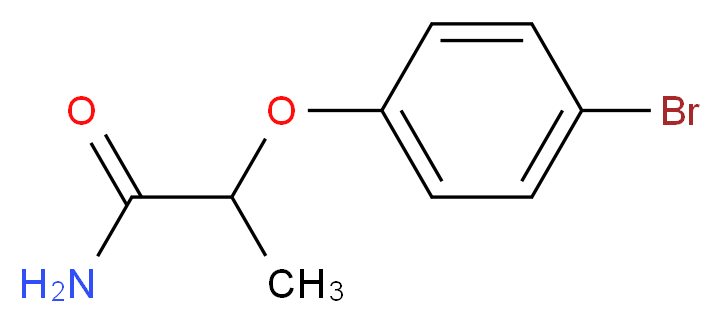 2-(4-bromophenoxy)propanamide_分子结构_CAS_360791-98-6