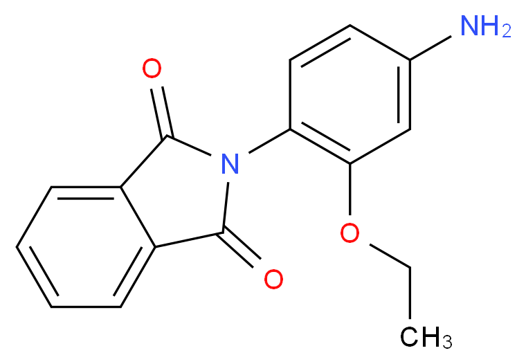 2-(4-amino-2-ethoxyphenyl)-2,3-dihydro-1H-isoindole-1,3-dione_分子结构_CAS_106981-52-6