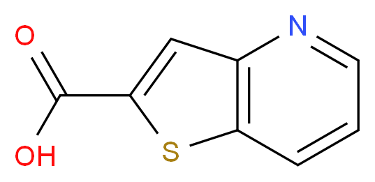 thieno[3,2-b]pyridine-2-carboxylic acid_分子结构_CAS_347187-30-8