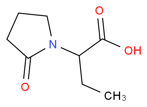 2-(2-oxopyrrolidin-1-yl)butanoic acid_分子结构_CAS_67118-31-4)