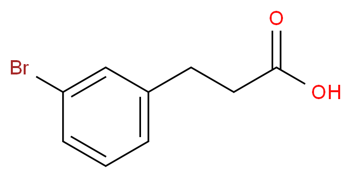 3-(3-Bromophenyl)propionic acid_分子结构_CAS_42287-90-1)