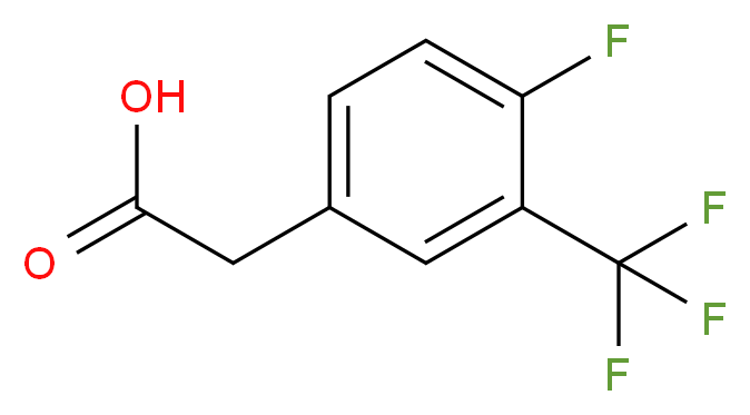 4-Fluoro-3-(trifluoromethyl)-phenylacetic acid_分子结构_CAS_220227-47-4)