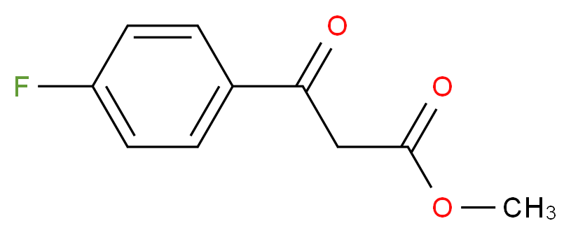 4-氟苯甲酰乙酸甲酯_分子结构_CAS_63131-29-3)