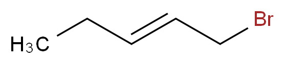 1-溴-2-戊烯，主要为反式_分子结构_CAS_7348-71-2)