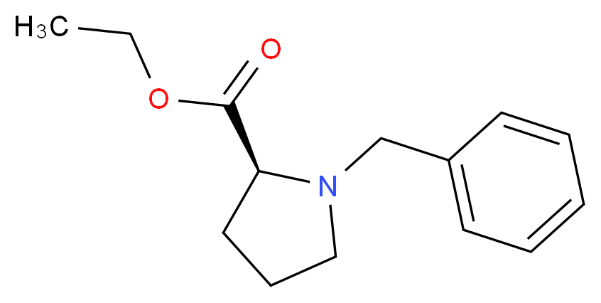 ethyl (2S)-1-benzylpyrrolidine-2-carboxylate_分子结构_CAS_955-40-8