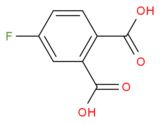 4-fluorobenzene-1,2-dicarboxylic acid_分子结构_CAS_320-97-8