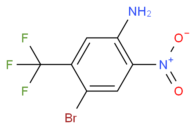 4-Bromo-2-nitro-5-(trifluoromethyl)aniline_分子结构_CAS_683241-86-3)