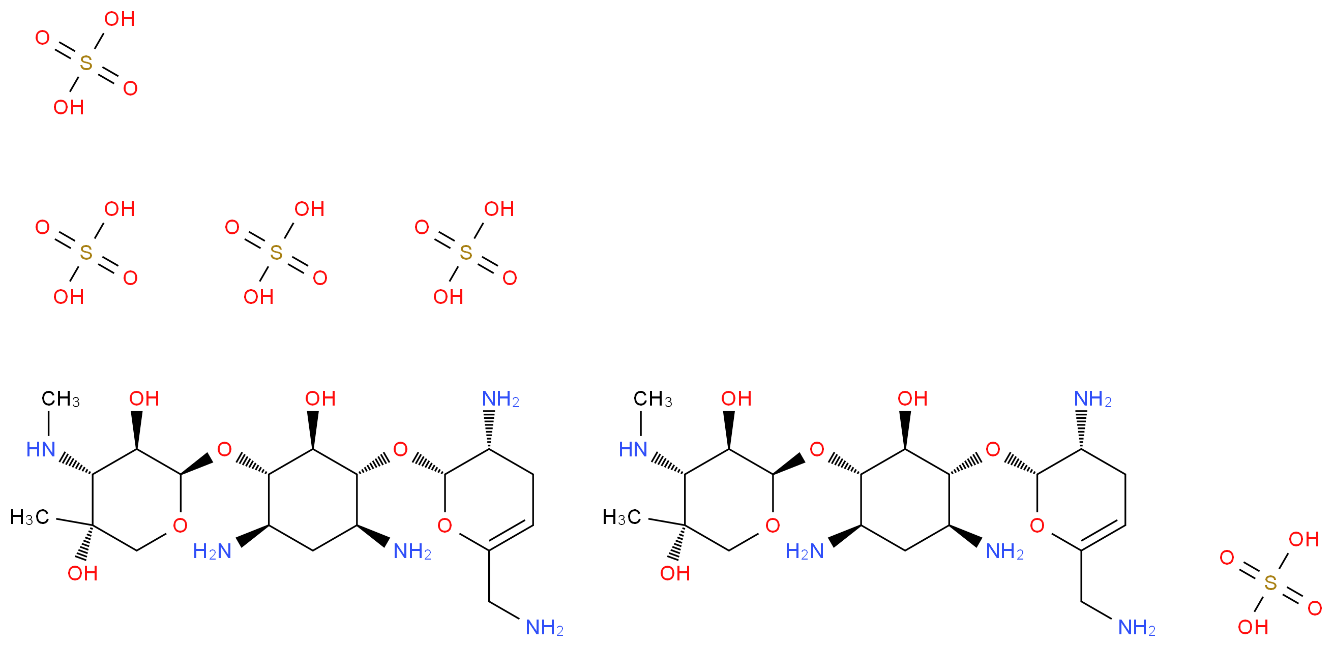 Sisomicin sulfate salt_分子结构_CAS_53179-09-2)